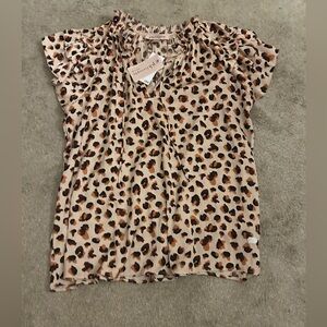 Philosophy Leopard Print Blouse
